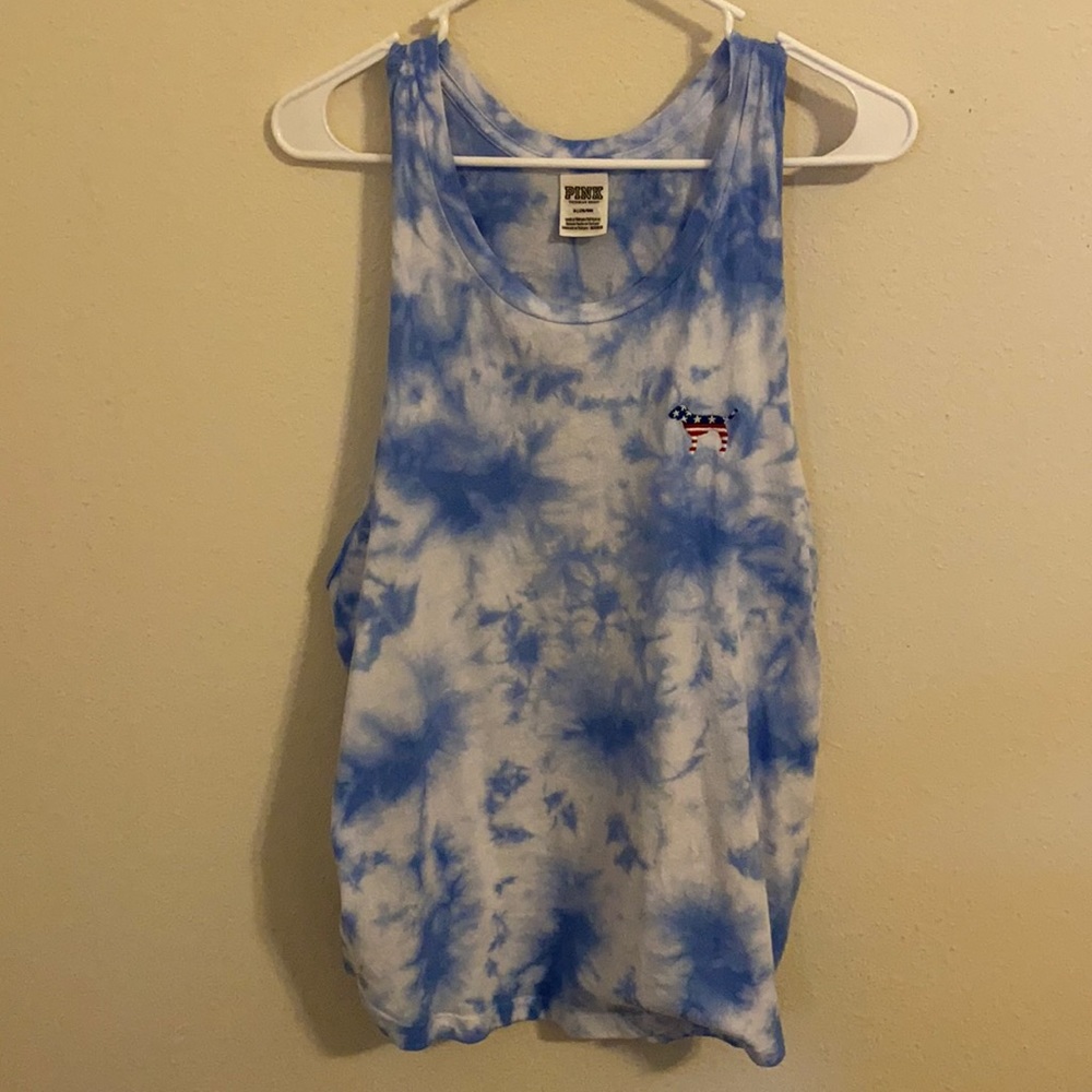 PINK tie-dye tank